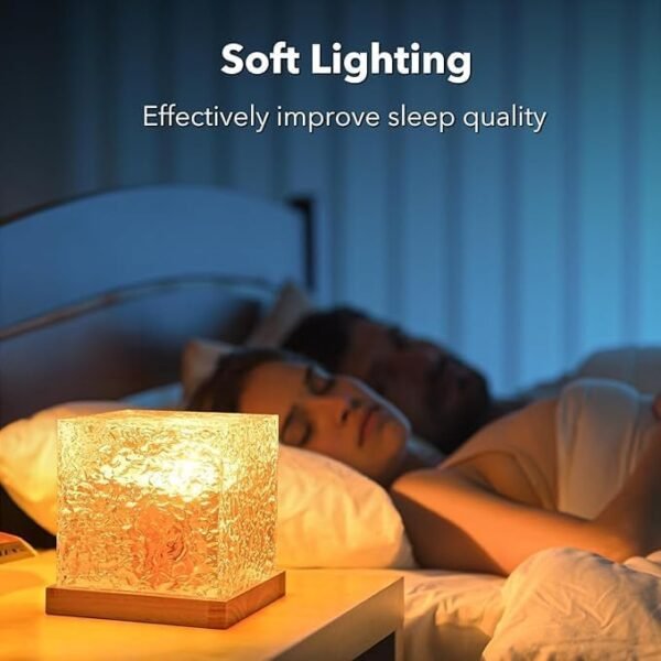 Water Ripple LED Table Lamp – Color Changing with Remote